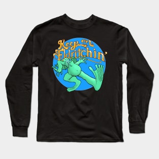 Keep On Eldrtichin' Blue Cirlce Long Sleeve T-Shirt